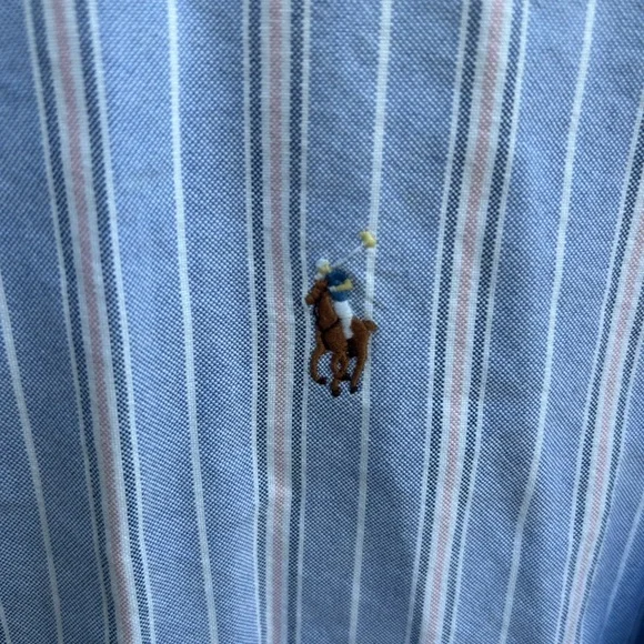 Polo by Ralph Lauren Mens Long Sleeve Button Down Striped Shirt. Size XL - Picture 4 of 5